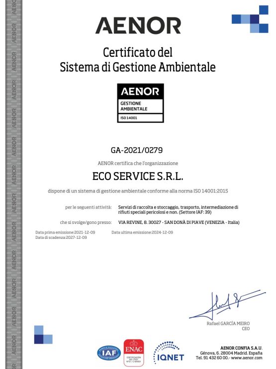 ISO 14001 Italia