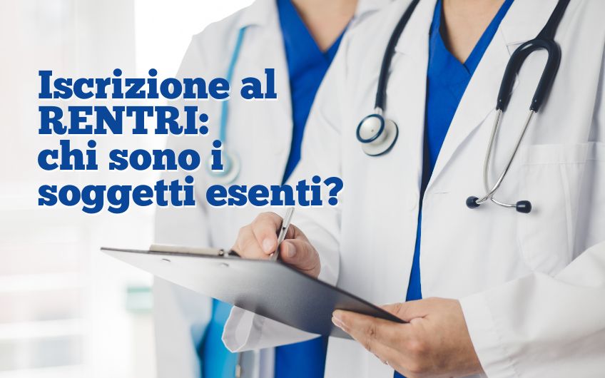 Iscrizione al RENTRI: i soggetti esenti